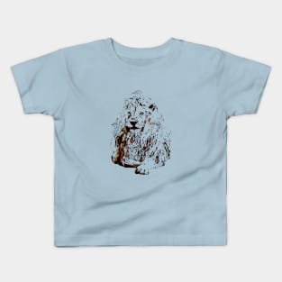 Lion Color Sketch Kids T-Shirt